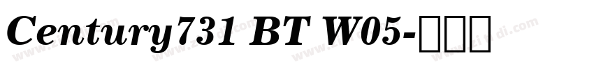 Century731 BT W05字体转换